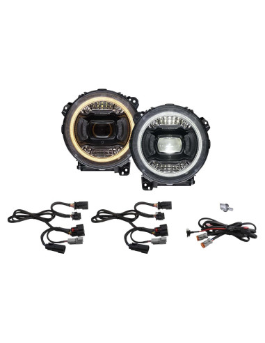 Faros LED Diode Dynamics Elite para Jeep JL Wrangler 2018-2025