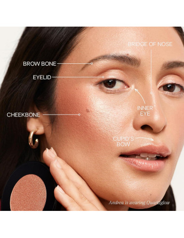 Iluminador y Rubor en Crema Saie Glow Sculpt Quartzglow 4.57 g