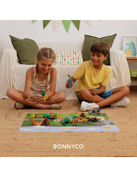 Kit de Pintura de Dinosaurios BONNYCO - 16 Figuras Brillantes Kit de Pintura de Dinosaurios BONNYCO - 16 Figuras Brillantes