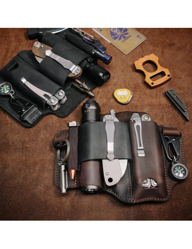Funda de Cuero EDC ST1 para Multiherramientas Leatherman
