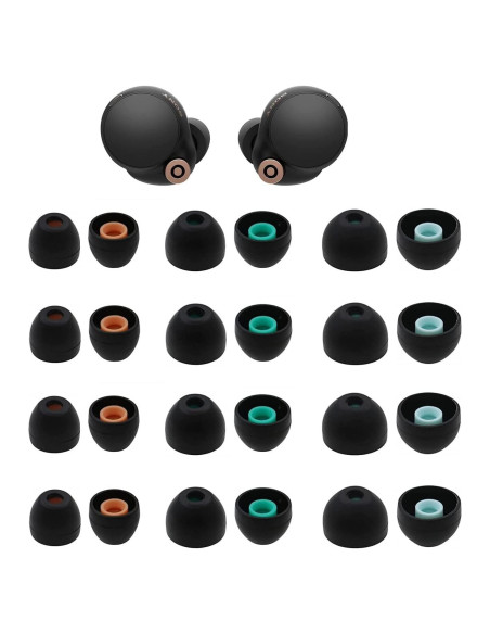 Puntas de oído Sony para auriculares intrauditivos - 12 pares S/M/L Puntas de oído Sony para auriculares intrauditivos - 12 pares S/M/L