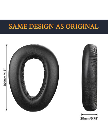 Almohadillas de Reemplazo SOULWIT para Sennheiser PXC480/550/MB660 - Negro