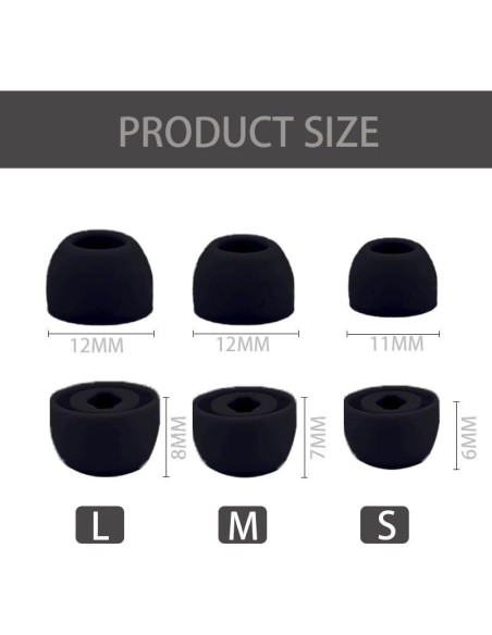 Puntas de Silicona para Auriculares Samsung Galaxy Buds Pro - 6 Pares Puntas de Silicona para Auriculares Samsung Galaxy Buds Pro - 6 Pares