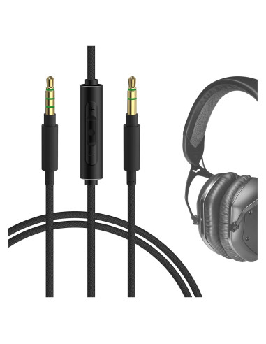 Cable de Audio GEEKRIA 3.5mm con Micrófono y Control de Volumen 1.2m