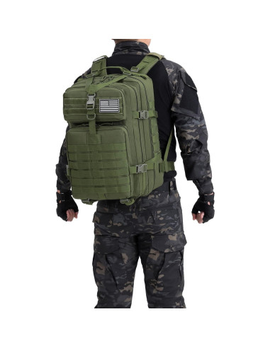 Mochila Táctica Militar ATBP Molle 45 Litros Verde Ejército