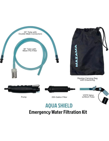 Filtro de Agua Portátil Mazama PHILTA para Emergencias 757L