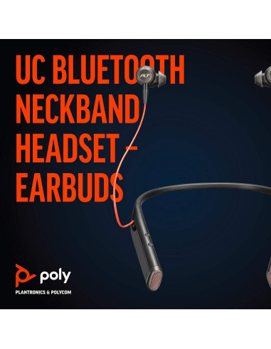 Auriculares Bluetooth Poly Voyager 6200 UC con ANC - Diadema Estéreo