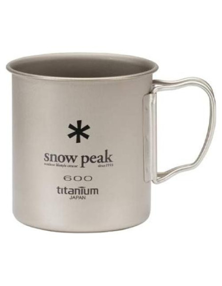 Taza de Camping de Titanio Snow Peak 600 Ligera 430g Taza de Camping de Titanio Snow Peak 600 Ligera 430g