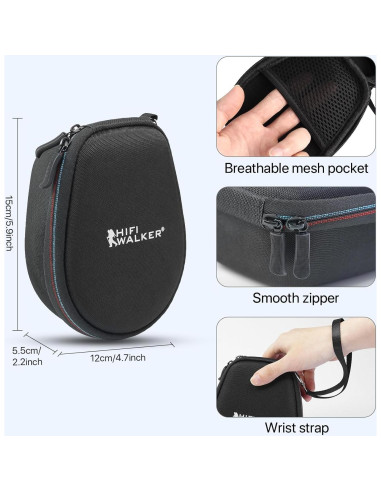 Funda Dura para Auriculares HIFI WALKER T10 Air - Negro
