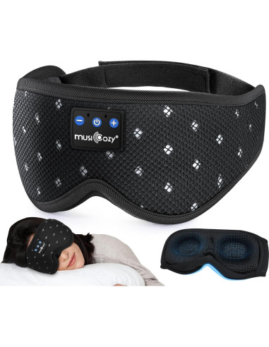 Auriculares para Dormir Bluetooth MUSICOZY con Máscara 3D