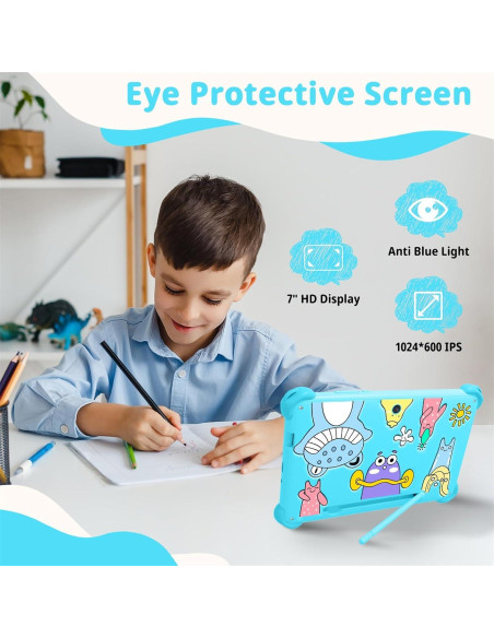Tableta Infantil Okulaku 7" Android 32GB con Control Parental Tableta Infantil Okulaku 7" Android 32GB con Control Parental