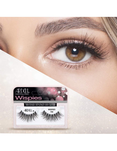 Pestañas Postizas Ardell Pro Wispies 700, Reutilizables, 4 Unidades
