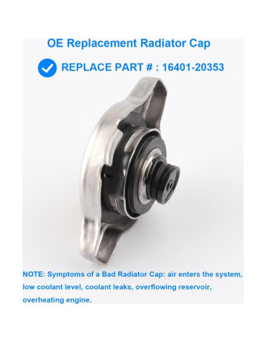 Tapa de Radiador Allmotorparts AMP118 Compatible Toyota Lexus
