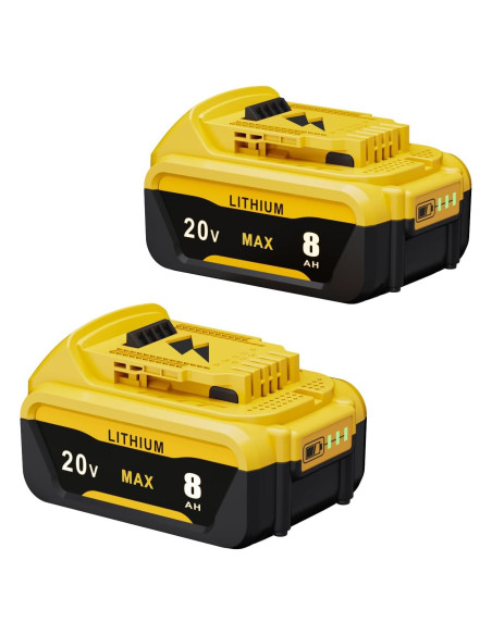 Batería de Ión de Litio HOCHSTERN 8.0Ah 2Pack para Dewalt 20V Batería de Ión de Litio HOCHSTERN 8.0Ah 2Pack para Dewalt 20V