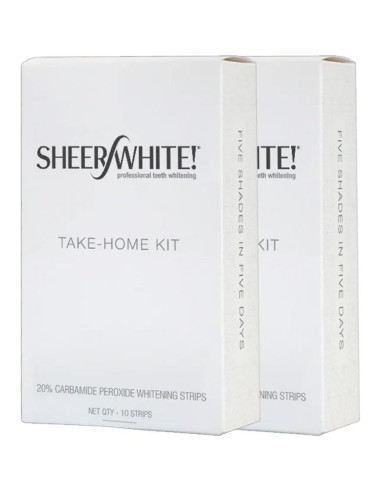 Tiras Blanqueadoras de Dientes Sheer White - Paquete Doble