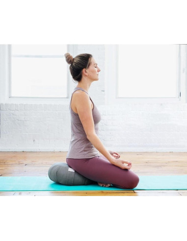 Cojín de Meditación Zafu Sol Living Algodón Orgánico Gris