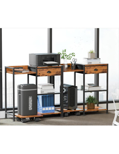 Soporte para Impresora Furologee con Cajón y USB, 3 Niveles