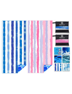 Toalla de Playa Microfibra Widdonen 81x180 cm Secado Rápido