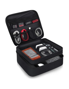 Organizador de Viaje Electrónico Smof Grande 3 Capas Negro 2