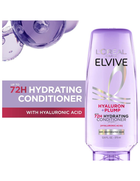 Acondicionador Hidratante L'Oreal Paris Elvive Hyaluron Plump 373 ml Acondicionador Hidratante L'Oreal Paris Elvive Hyaluron Plump 373 ml