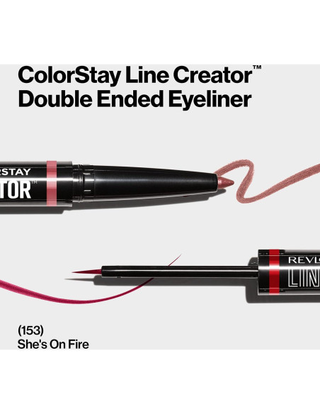 Delineador Doble Extremo Revlon ColorStay 153 Ella Está en Llamas Delineador Doble Extremo Revlon ColorStay 153 Ella Está en Llamas
