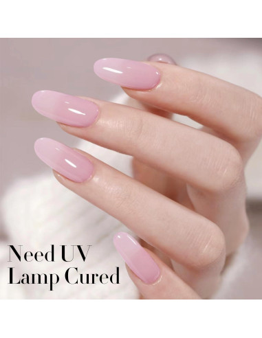 Esmalte en Gel Doble Ritmo 15ml Color Lechoso Pastel Claro