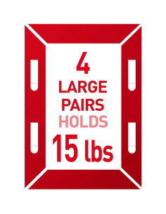 Tiras para Colgar Cuadros Command 14 Pares 61x91 cm 2