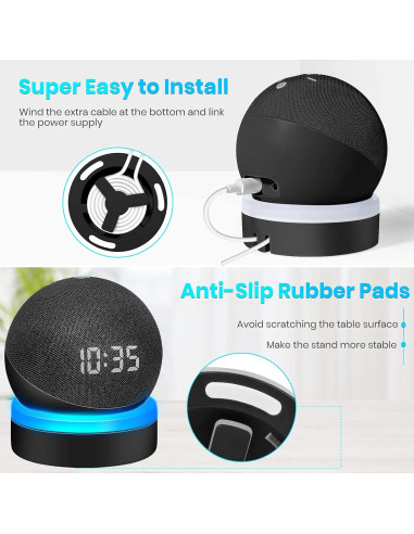 Soporte de Mesa ZUOLACO para Echo Dot 4/5 Gen - 2 Pack