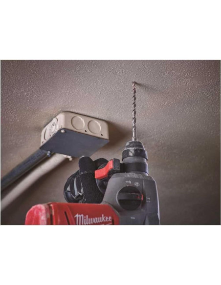 Brocas de Carburo Milwaukee SDS-Plus 5 Piezas 4.8-12.7 mm Brocas de Carburo Milwaukee SDS-Plus 5 Piezas 4.8-12.7 mm