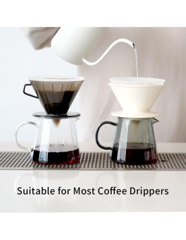 Jarra de Café de Vidrio Watchget 500ml - Resistente al Calor