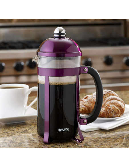 Cafetera Prensa Francesa BonJour Maximus 8 Tazas Púrpura Cafetera Prensa Francesa BonJour Maximus 8 Tazas Púrpura