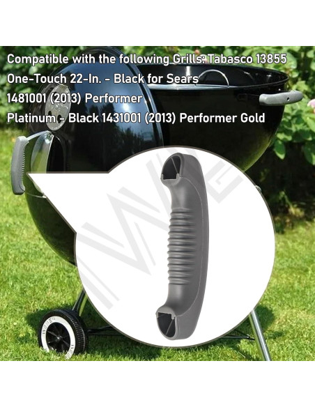 Mango de Tapa de Parrilla de Carbón MWEDP 80671 Compatible 18-26" Mango de Tapa de Parrilla de Carbón MWEDP 80671 Compatible 18-26"