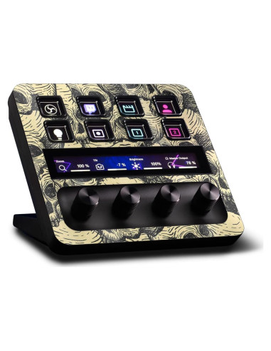 Piel Brillante MightySkins para Elgato Stream Deck + Calaveras