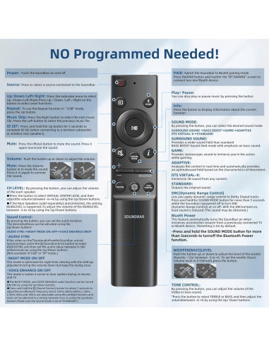 Pack de 2 Controles Remotos Reemplazo para Barra de Sonido Samsung