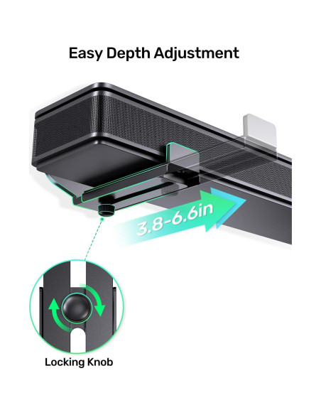 Soporte de Montaje en Pared para Barra de Sonido Borenbuir Ajustable Soporte de Montaje en Pared para Barra de Sonido Borenbuir Ajustable