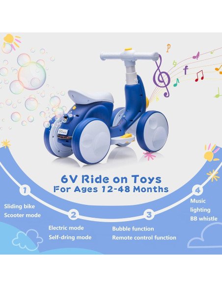Bicicleta de Equilibrio Eléctrica JoyRydz para Bebés 1-4 Años Bicicleta de Equilibrio Eléctrica JoyRydz para Bebés 1-4 Años