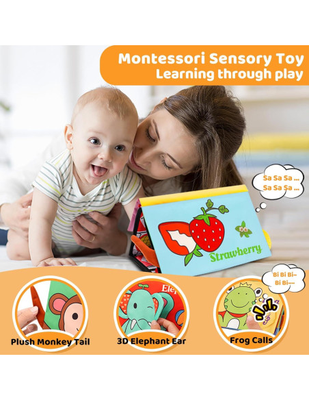 Juguetes para Tummy Time Oukzon con Espejo y Mordedores Juguetes para Tummy Time Oukzon con Espejo y Mordedores