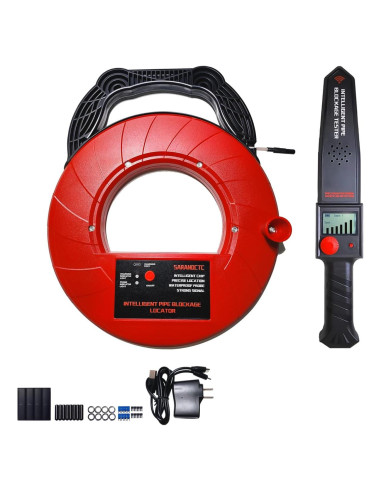 Detector de Bloqueo de Tuberías ZEQIAN 40M con Sonda IP67