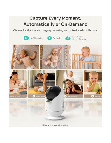 Monitor de Bebé Inteligente Dr.Care SBM001 1080P WiFi 5"