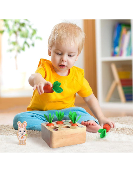 Juego de Cosecha de Zanahorias SKYFIELD Juguete Montessori 1-3 Años Juego de Cosecha de Zanahorias SKYFIELD Juguete Montessori 1-3 Años