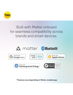 Cerradura Inteligente Yale YRD510 Ash con Google Matter 2