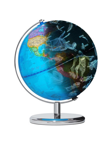 Globo Terráqueo Iluminado BSHAPPLUS 22.86 cm con Constelaciones LED