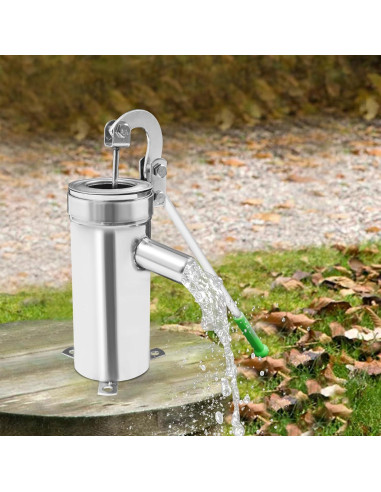 Bomba de agua manual Kunghei de acero inoxidable 8m