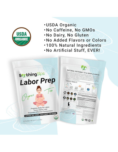 Té Orgánico Sips Calmantes para Preparación Laboral - 30 Bolsitas