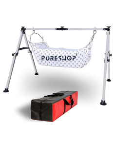 Cuna Plegable PURESHOP de Acero Inoxidable para Bebés 0-2 Años