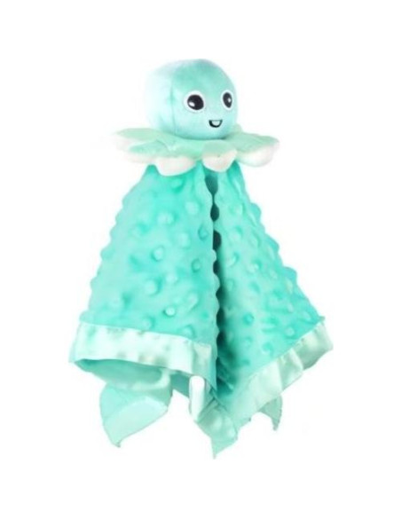 Manta de Seguridad para Bebés JARIFERR Pulpo Verde 42x42cm Manta de Seguridad para Bebés JARIFERR Pulpo Verde 42x42cm