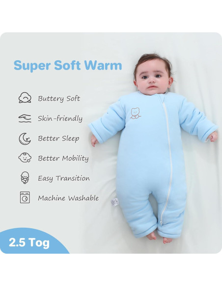 Saco de dormir Knirose para bebé 3-6 meses algodón orgánico Saco de dormir Knirose para bebé 3-6 meses algodón orgánico