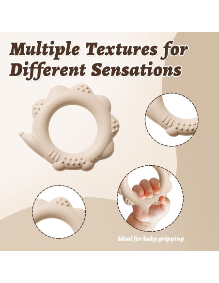 Conjunto de Anillos de Silicona NCVI para Dentición Bebés 0-12 Meses Conjunto de Anillos de Silicona NCVI para Dentición Bebés 0-12 Meses