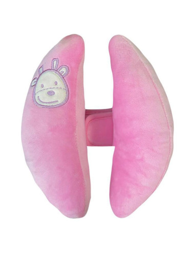 Almohada de Viaje Rosa TRYUTRY para Bebés - Soporte Cabeza y Cuello