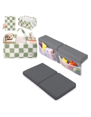 Conjunto Almohadilla Rodillas y Codos Toodly + Cesta Pañales